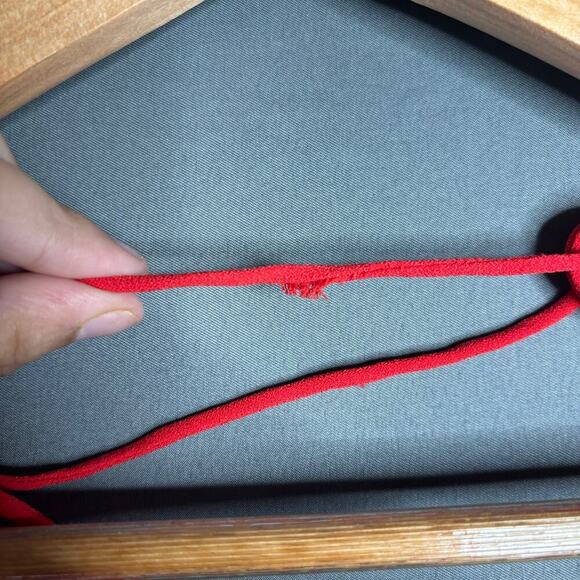 Intermix Gabrielle Ruffle Jumpsuit Red Size 4 - Picture 6 of 6